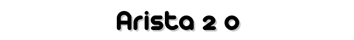 Arista 2_0 font